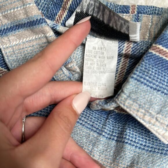 Casey & Max Vintage Button Down Shirt Western Stripes Made in USA Cotton PP29 - Picture 4 of 10